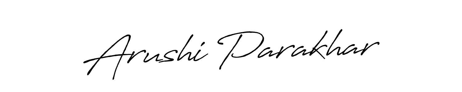 It looks lik you need a new signature style for name Arushi Parakhar. Design unique handwritten (Antro_Vectra_Bolder) signature with our free signature maker in just a few clicks. Arushi Parakhar signature style 7 images and pictures png