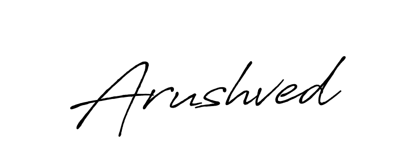 if you are searching for the best signature style for your name Arushved. so please give up your signature search. here we have designed multiple signature styles  using Antro_Vectra_Bolder. Arushved signature style 7 images and pictures png