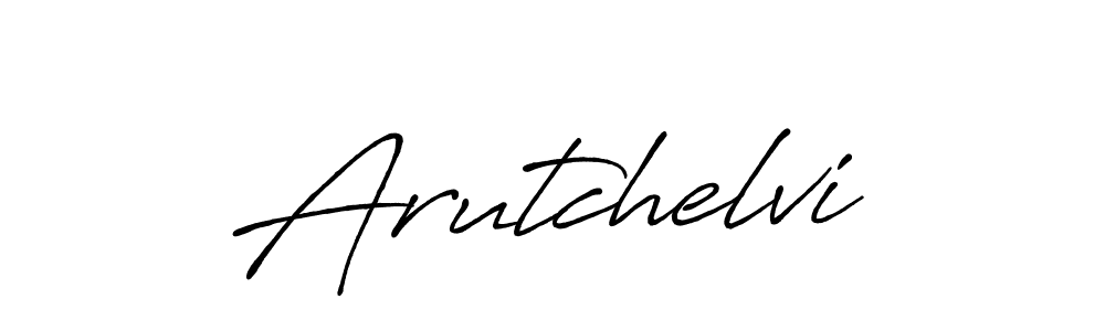 Create a beautiful signature design for name Arutchelvi. With this signature (Antro_Vectra_Bolder) fonts, you can make a handwritten signature for free. Arutchelvi signature style 7 images and pictures png