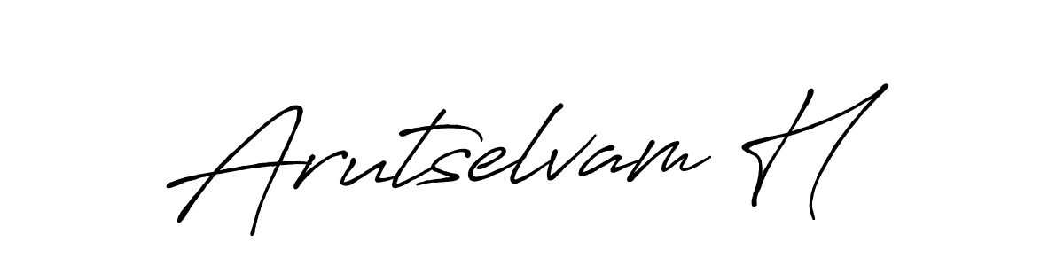 Similarly Antro_Vectra_Bolder is the best handwritten signature design. Signature creator online .You can use it as an online autograph creator for name Arutselvam H. Arutselvam H signature style 7 images and pictures png