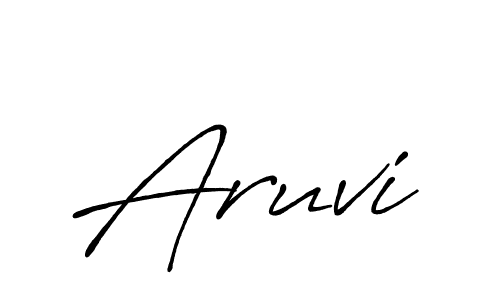 Create a beautiful signature design for name Aruvi. With this signature (Antro_Vectra_Bolder) fonts, you can make a handwritten signature for free. Aruvi signature style 7 images and pictures png