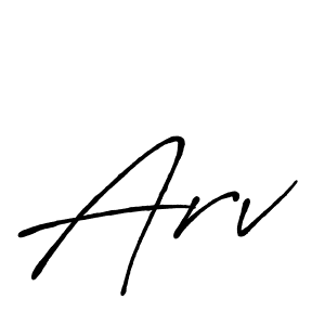 Similarly Antro_Vectra_Bolder is the best handwritten signature design. Signature creator online .You can use it as an online autograph creator for name Arv. Arv signature style 7 images and pictures png