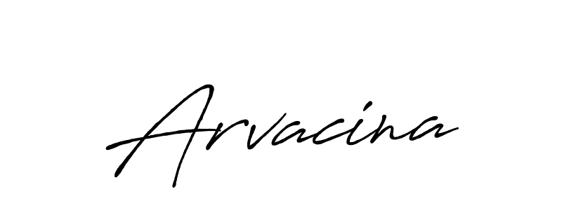 Antro_Vectra_Bolder is a professional signature style that is perfect for those who want to add a touch of class to their signature. It is also a great choice for those who want to make their signature more unique. Get Arvacina name to fancy signature for free. Arvacina signature style 7 images and pictures png