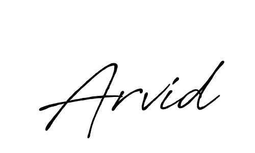 Arvid stylish signature style. Best Handwritten Sign (Antro_Vectra_Bolder) for my name. Handwritten Signature Collection Ideas for my name Arvid. Arvid signature style 7 images and pictures png