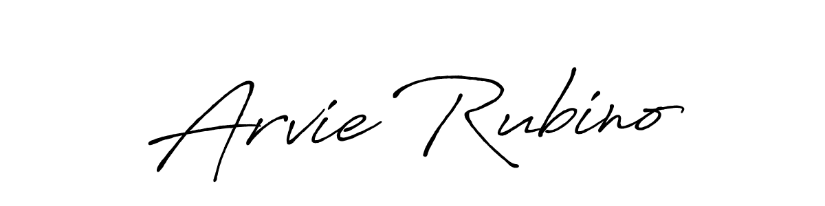 Make a beautiful signature design for name Arvie Rubino. Use this online signature maker to create a handwritten signature for free. Arvie Rubino signature style 7 images and pictures png