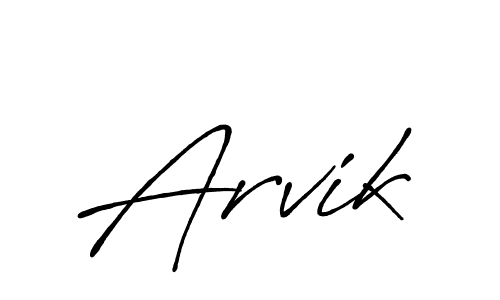It looks lik you need a new signature style for name Arvik. Design unique handwritten (Antro_Vectra_Bolder) signature with our free signature maker in just a few clicks. Arvik signature style 7 images and pictures png