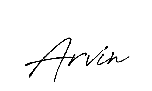 Make a beautiful signature design for name Arvin. With this signature (Antro_Vectra_Bolder) style, you can create a handwritten signature for free. Arvin signature style 7 images and pictures png