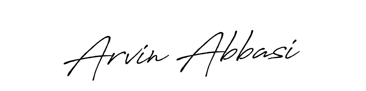 Arvin Abbasi stylish signature style. Best Handwritten Sign (Antro_Vectra_Bolder) for my name. Handwritten Signature Collection Ideas for my name Arvin Abbasi. Arvin Abbasi signature style 7 images and pictures png