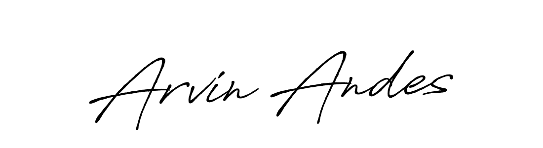 This is the best signature style for the Arvin Andes name. Also you like these signature font (Antro_Vectra_Bolder). Mix name signature. Arvin Andes signature style 7 images and pictures png