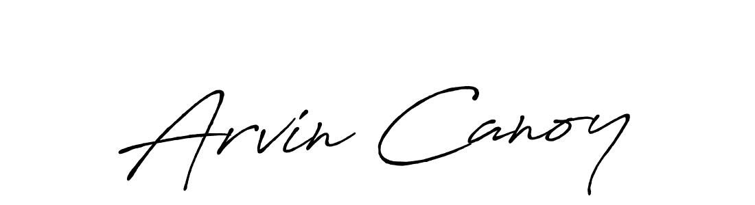 How to make Arvin Canoy signature? Antro_Vectra_Bolder is a professional autograph style. Create handwritten signature for Arvin Canoy name. Arvin Canoy signature style 7 images and pictures png