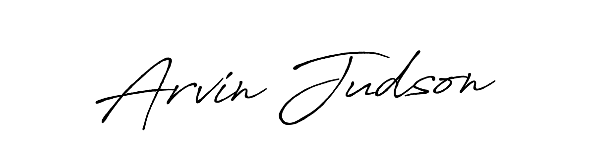 Arvin Judson stylish signature style. Best Handwritten Sign (Antro_Vectra_Bolder) for my name. Handwritten Signature Collection Ideas for my name Arvin Judson. Arvin Judson signature style 7 images and pictures png
