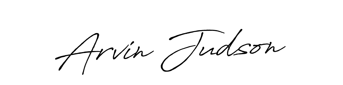 Design your own signature with our free online signature maker. With this signature software, you can create a handwritten (Antro_Vectra_Bolder) signature for name Arvin Judson. Arvin Judson signature style 7 images and pictures png