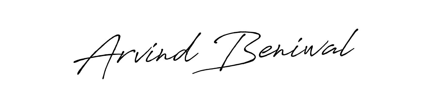 Design your own signature with our free online signature maker. With this signature software, you can create a handwritten (Antro_Vectra_Bolder) signature for name Arvind Beniwal. Arvind Beniwal signature style 7 images and pictures png