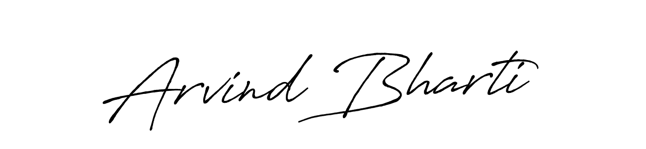 Arvind Bharti stylish signature style. Best Handwritten Sign (Antro_Vectra_Bolder) for my name. Handwritten Signature Collection Ideas for my name Arvind Bharti. Arvind Bharti signature style 7 images and pictures png