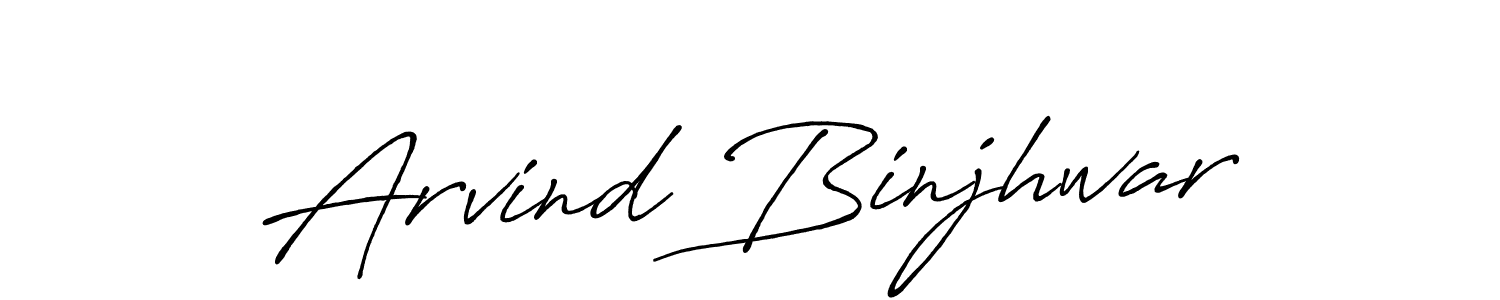 How to make Arvind Binjhwar name signature. Use Antro_Vectra_Bolder style for creating short signs online. This is the latest handwritten sign. Arvind Binjhwar signature style 7 images and pictures png