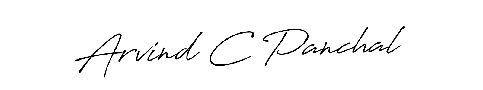 How to make Arvind C Panchal signature? Antro_Vectra_Bolder is a professional autograph style. Create handwritten signature for Arvind C Panchal name. Arvind C Panchal signature style 7 images and pictures png