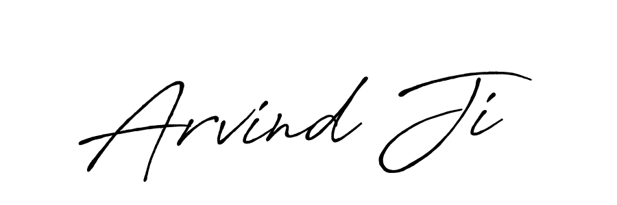 Create a beautiful signature design for name Arvind Ji. With this signature (Antro_Vectra_Bolder) fonts, you can make a handwritten signature for free. Arvind Ji signature style 7 images and pictures png