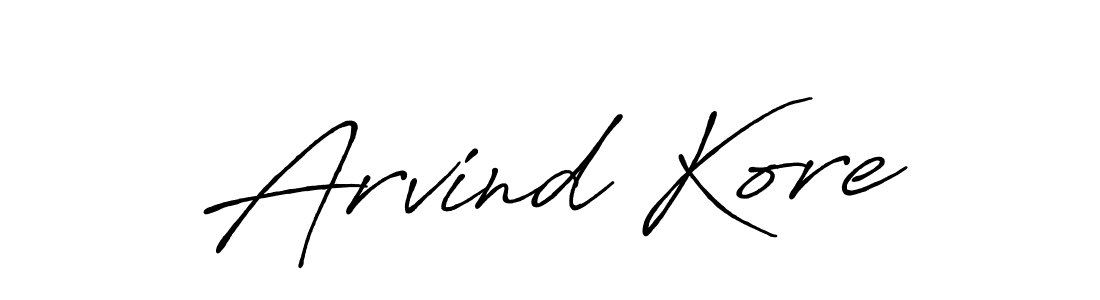 Make a beautiful signature design for name Arvind Kore. Use this online signature maker to create a handwritten signature for free. Arvind Kore signature style 7 images and pictures png