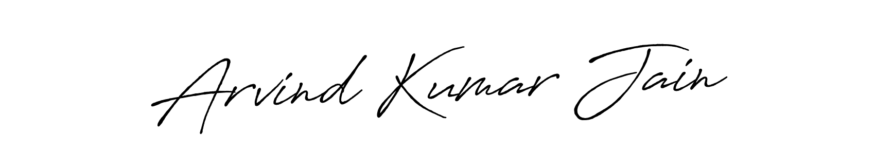 Also we have Arvind Kumar Jain name is the best signature style. Create professional handwritten signature collection using Antro_Vectra_Bolder autograph style. Arvind Kumar Jain signature style 7 images and pictures png