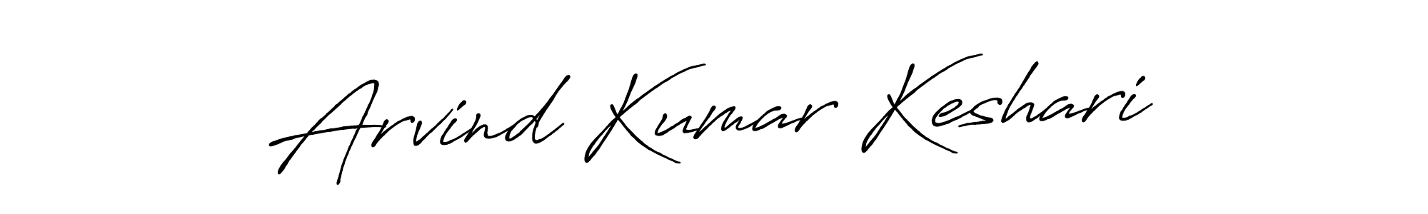 How to make Arvind Kumar Keshari name signature. Use Antro_Vectra_Bolder style for creating short signs online. This is the latest handwritten sign. Arvind Kumar Keshari signature style 7 images and pictures png