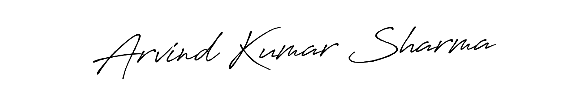 How to make Arvind Kumar Sharma signature? Antro_Vectra_Bolder is a professional autograph style. Create handwritten signature for Arvind Kumar Sharma name. Arvind Kumar Sharma signature style 7 images and pictures png
