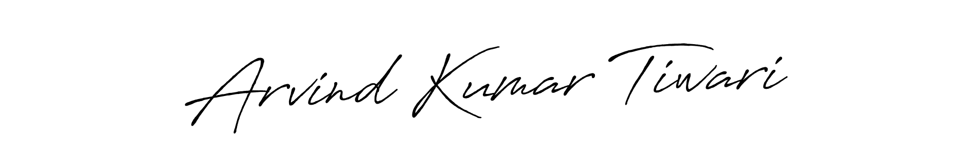 How to make Arvind Kumar Tiwari name signature. Use Antro_Vectra_Bolder style for creating short signs online. This is the latest handwritten sign. Arvind Kumar Tiwari signature style 7 images and pictures png