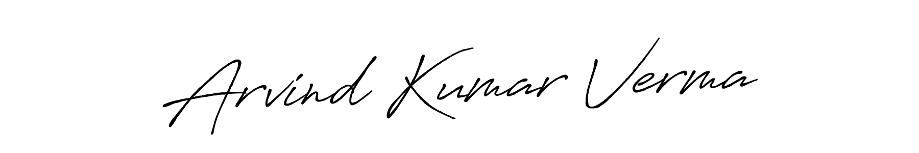 Design your own signature with our free online signature maker. With this signature software, you can create a handwritten (Antro_Vectra_Bolder) signature for name Arvind Kumar Verma. Arvind Kumar Verma signature style 7 images and pictures png