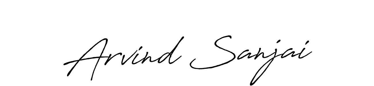 Design your own signature with our free online signature maker. With this signature software, you can create a handwritten (Antro_Vectra_Bolder) signature for name Arvind Sanjai. Arvind Sanjai signature style 7 images and pictures png
