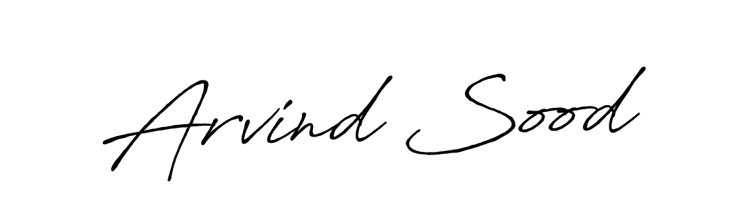 Design your own signature with our free online signature maker. With this signature software, you can create a handwritten (Antro_Vectra_Bolder) signature for name Arvind Sood. Arvind Sood signature style 7 images and pictures png