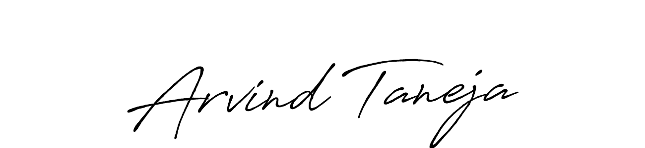 Use a signature maker to create a handwritten signature online. With this signature software, you can design (Antro_Vectra_Bolder) your own signature for name Arvind Taneja. Arvind Taneja signature style 7 images and pictures png