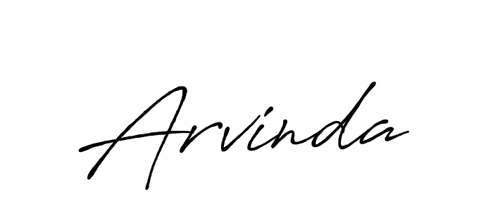 Design your own signature with our free online signature maker. With this signature software, you can create a handwritten (Antro_Vectra_Bolder) signature for name Arvinda. Arvinda signature style 7 images and pictures png