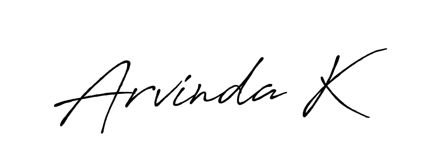 Also we have Arvinda K name is the best signature style. Create professional handwritten signature collection using Antro_Vectra_Bolder autograph style. Arvinda K signature style 7 images and pictures png