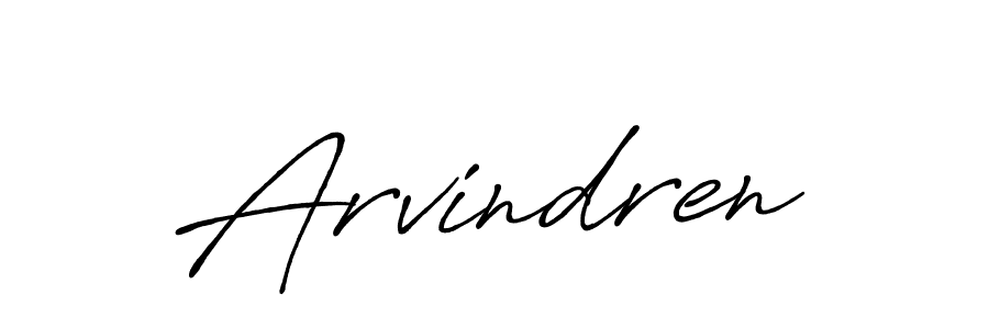 Create a beautiful signature design for name Arvindren. With this signature (Antro_Vectra_Bolder) fonts, you can make a handwritten signature for free. Arvindren signature style 7 images and pictures png