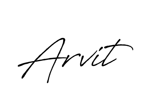 Design your own signature with our free online signature maker. With this signature software, you can create a handwritten (Antro_Vectra_Bolder) signature for name Arvit. Arvit signature style 7 images and pictures png