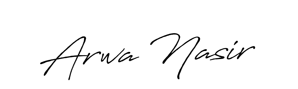 Make a short Arwa Nasir signature style. Manage your documents anywhere anytime using Antro_Vectra_Bolder. Create and add eSignatures, submit forms, share and send files easily. Arwa Nasir signature style 7 images and pictures png