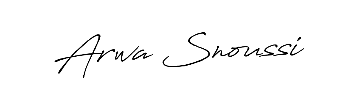 This is the best signature style for the Arwa Snoussi name. Also you like these signature font (Antro_Vectra_Bolder). Mix name signature. Arwa Snoussi signature style 7 images and pictures png
