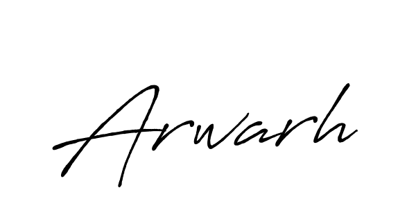 How to make Arwarh name signature. Use Antro_Vectra_Bolder style for creating short signs online. This is the latest handwritten sign. Arwarh signature style 7 images and pictures png