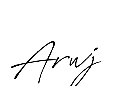 Best and Professional Signature Style for Arwj. Antro_Vectra_Bolder Best Signature Style Collection. Arwj signature style 7 images and pictures png