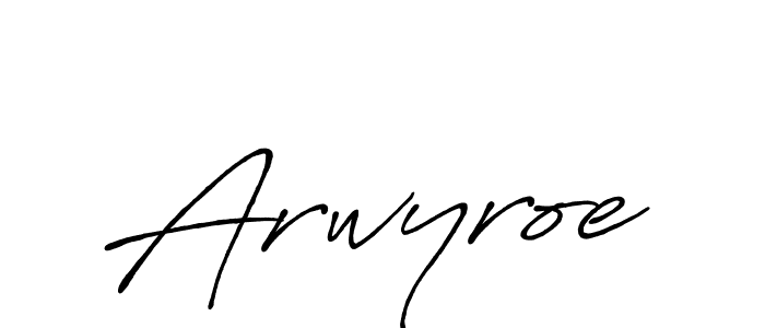 Create a beautiful signature design for name Arwyroe. With this signature (Antro_Vectra_Bolder) fonts, you can make a handwritten signature for free. Arwyroe signature style 7 images and pictures png