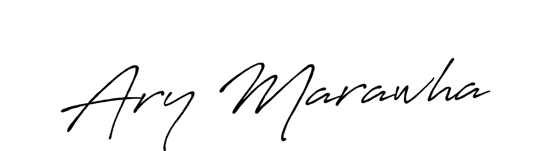 Ary Marawha stylish signature style. Best Handwritten Sign (Antro_Vectra_Bolder) for my name. Handwritten Signature Collection Ideas for my name Ary Marawha. Ary Marawha signature style 7 images and pictures png