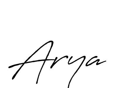 Make a beautiful signature design for name Arya. With this signature (Antro_Vectra_Bolder) style, you can create a handwritten signature for free. Arya signature style 7 images and pictures png