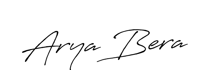 Also we have Arya Bera name is the best signature style. Create professional handwritten signature collection using Antro_Vectra_Bolder autograph style. Arya Bera signature style 7 images and pictures png