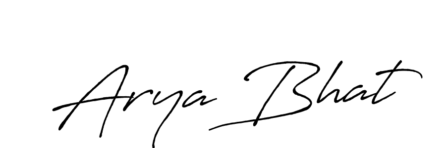 Create a beautiful signature design for name Arya Bhat. With this signature (Antro_Vectra_Bolder) fonts, you can make a handwritten signature for free. Arya Bhat signature style 7 images and pictures png