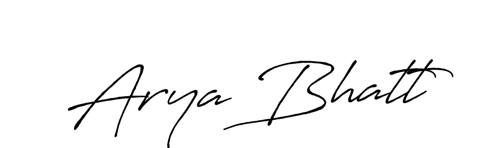 Antro_Vectra_Bolder is a professional signature style that is perfect for those who want to add a touch of class to their signature. It is also a great choice for those who want to make their signature more unique. Get Arya Bhatt name to fancy signature for free. Arya Bhatt signature style 7 images and pictures png
