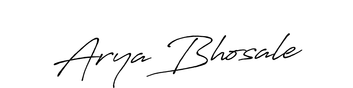 Design your own signature with our free online signature maker. With this signature software, you can create a handwritten (Antro_Vectra_Bolder) signature for name Arya Bhosale. Arya Bhosale signature style 7 images and pictures png