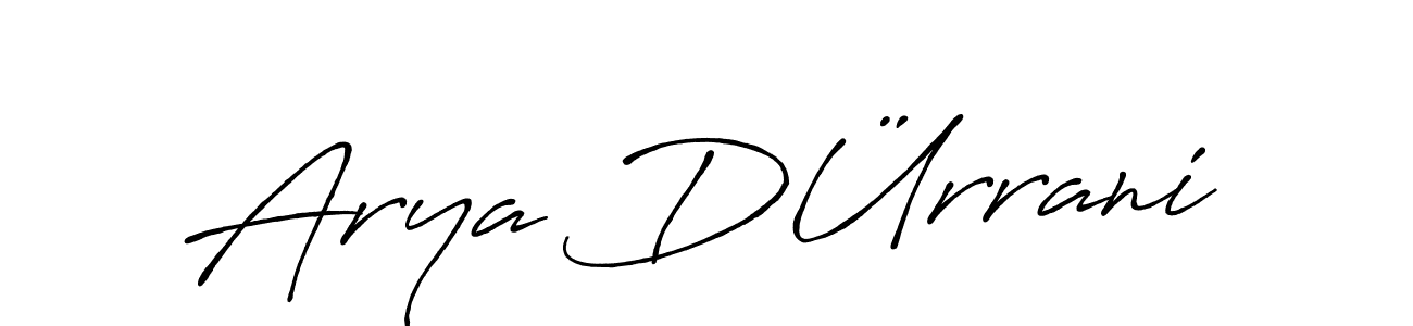if you are searching for the best signature style for your name Arya DÜrrani. so please give up your signature search. here we have designed multiple signature styles  using Antro_Vectra_Bolder. Arya DÜrrani signature style 7 images and pictures png