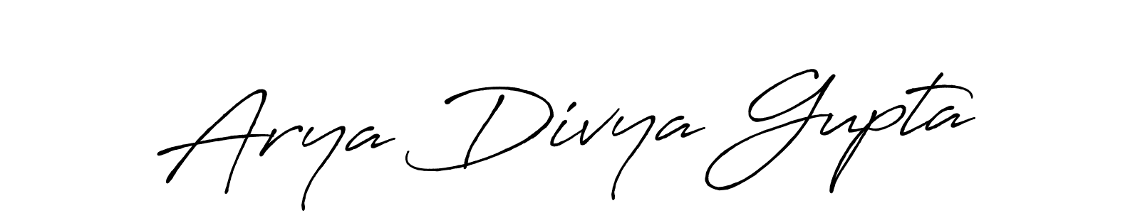 Make a beautiful signature design for name Arya Divya Gupta. Use this online signature maker to create a handwritten signature for free. Arya Divya Gupta signature style 7 images and pictures png