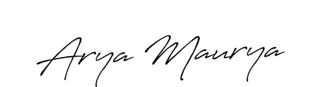 How to make Arya Maurya signature? Antro_Vectra_Bolder is a professional autograph style. Create handwritten signature for Arya Maurya name. Arya Maurya signature style 7 images and pictures png