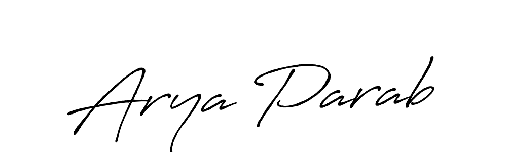 Make a beautiful signature design for name Arya Parab. Use this online signature maker to create a handwritten signature for free. Arya Parab signature style 7 images and pictures png