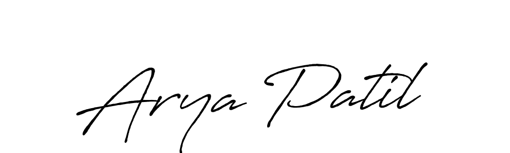 This is the best signature style for the Arya Patil name. Also you like these signature font (Antro_Vectra_Bolder). Mix name signature. Arya Patil signature style 7 images and pictures png